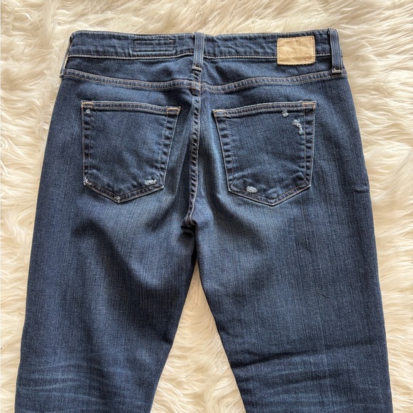 AG Ex Boyfriend Slouchy Slim Mid Rise Distressed Jeans - Picture 6 of 7